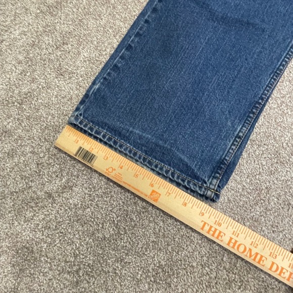 American Eagle mens baggy jeans loose fit jeans sz 36x33 medium wash distress - Picture 4 of 12